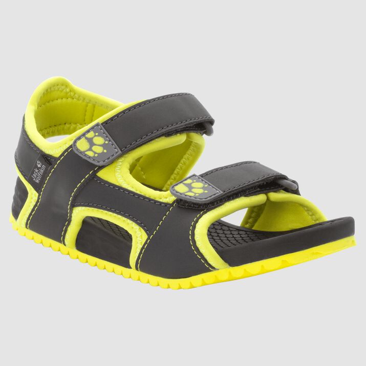 Sandalias Jack Wolfskin Outfresh Deluxe Niños Negros/Verdes Claro Mexico-6894132